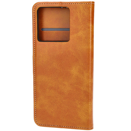 Etui z klapką Bizon Case Pocket do Xiaomi 13T Pro / 13T, brązowe