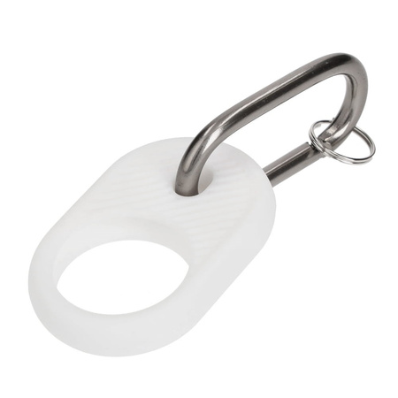 Etui Bizon Case Locator Travel do Apple AirTag, białe