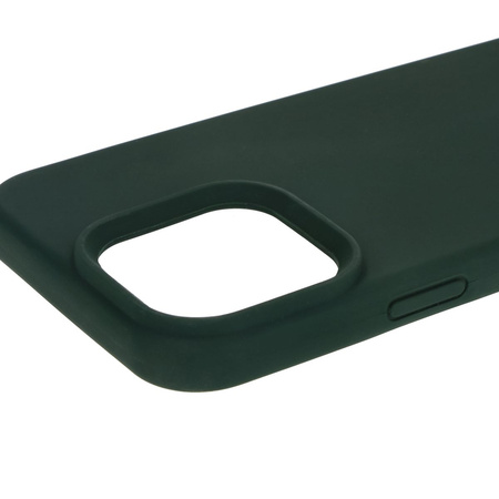 Silikonowe etui Bizon Soft Case do iPhone 16 Pro Max, ciemnozielone
