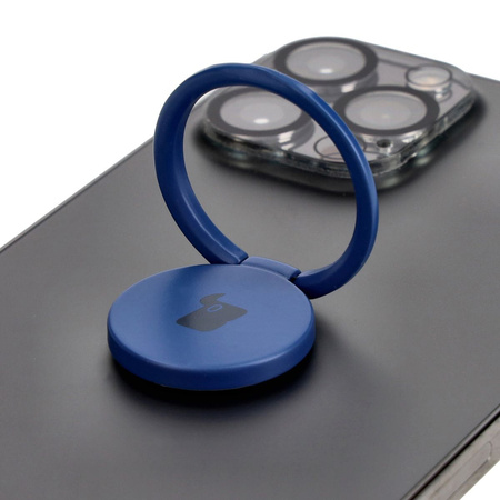 Uchwyt na palec Bizon Accessories Ring Turtle uniwersalny, granatowy