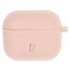 Etui Bizon Case Headphone Silicone do AirPods 3, jasnoróżowe