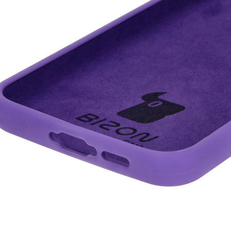 Silikonowe etui Bizon Soft Case do Galaxy A55 5G, fioletowe