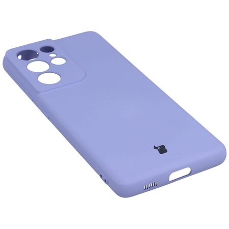 Etui Bizon Case Silicone do Galaxy S21 Ultra, jasnofioletowe