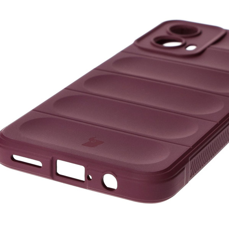Pancerne etui Bizon Case Tur do Motorola Moto G34 5G, burgundowe