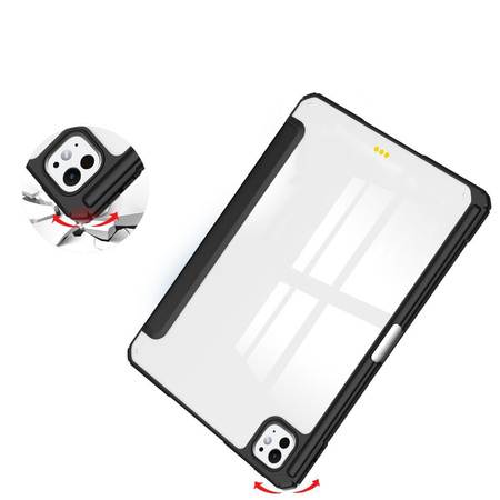 Etui Bizon Case Tab Clear Matt do iPad Pro 11" 2025 / 2024, czarne