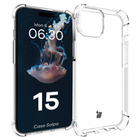 Elastyczne etui Bizon Case Salpa do iPhone 15, przezroczyste