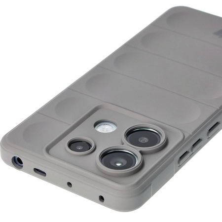 Pancerne etui Bizon Case Tur do Xiaomi Poco X6 / Xiaomi Redmi Note 13 Pro 5G, jasnoszare