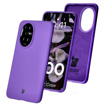 Silikonowe etui Bizon Soft Case do Honor 200, fioletowe