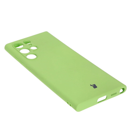 Etui Bizon Case Silicone do Galaxy S22 Ultra, jasnozielone