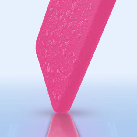 Silikonowe etui Bizon Soft Case do OnePlus 12R, neonowo-różowe