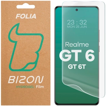 Folia hydrożelowa na ekran Bizon Glass Hydrogel Front do Realme GT 6 / 6T, 1 sztuka