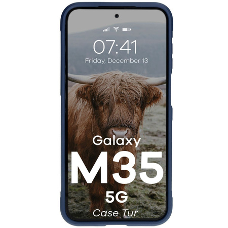 Pancerne etui Bizon Case Tur do Galaxy M35 5G, granatowe