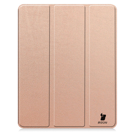Etui Bizon Case Tab Lizard do iPad Air 13" 2025 / 2024, różowozłote