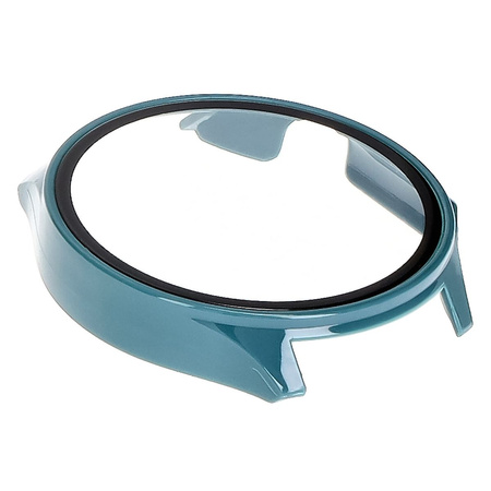 Etui ze szkłem do zegarka Bizon Case Watch Adamo do OnePlus Watch 3 / Oppo Watch X2, zielone