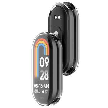 Etui Bizon Case Watch Felipe do Xiaomi Smart Band 9, przezroczyste