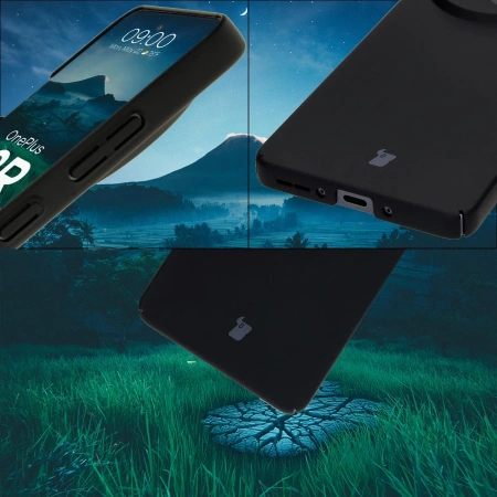 Etui Bizon Case Łupka do OnePlus 13R, czarne