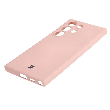 Etui Bizon Case Silicone Sq do Galaxy S24 Ultra, jasnoróżowe
