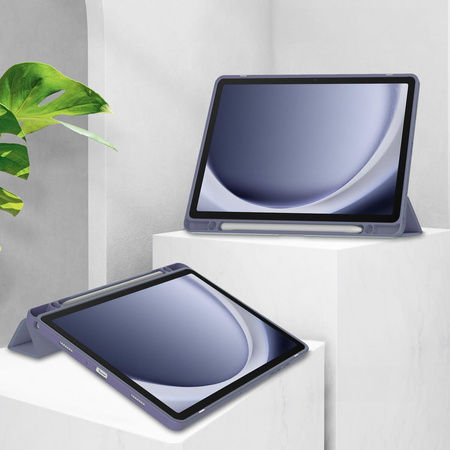 Etui Bizon Case Tab Clear Matt do Galaxy Tab A9 Plus, lawendowe