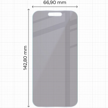 Elastyczne szkło hybrydowe Bizon Glass Mule do iPhone 16