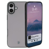 Etui Bizon Case Angelo do iPhone 16 Plus, półprzezroczyste z czarną ramką