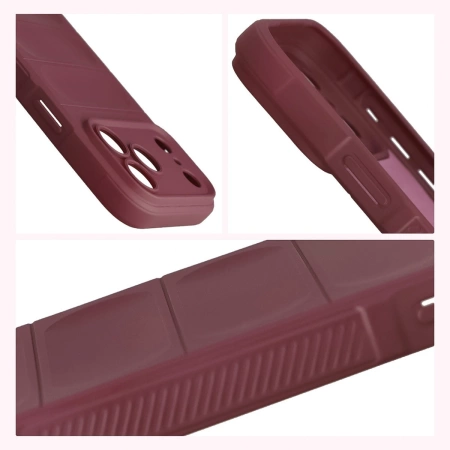 Pancerne etui Bizon Case Tur do iPhone 17 Pro Max, burgundowe