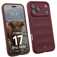 Pancerne etui Bizon Case Tur do iPhone 17 Pro Max, burgundowe