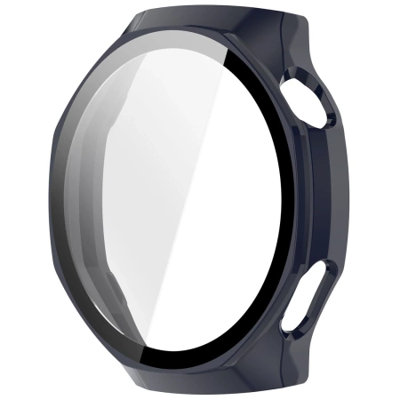 Etui ze szkłem do zegarka Bizon Case+Glass Watch do Huawei Watch GT6 Pro 46 mm, niebieskie