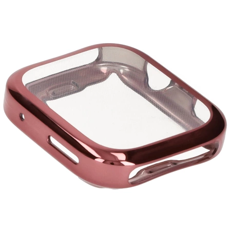 Etui z osłoną ekranu Bizon Case Watch Felipe do Huawei Watch Fit 4 Pro, różowe