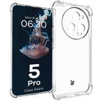 Elastyczne etui Bizon Case Salpa do Honor Magic5 Pro, przezroczyste