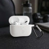 Silikonowe etui z karabińczykiem Bizon Case Headphone Silicone do AirPods 4, jasnozielone