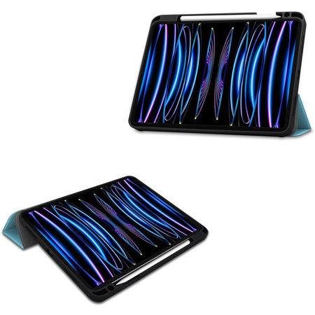 Etui Bizon Case Tab Lizard do iPad Pro 11 2022/2021/2020/2018, błękitne