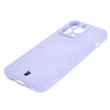 Etui silikonowe z pierścieniem magnetycznym Bizon Case Silicone Magnetic do iPhone 13 Pro, jasnofioletowe