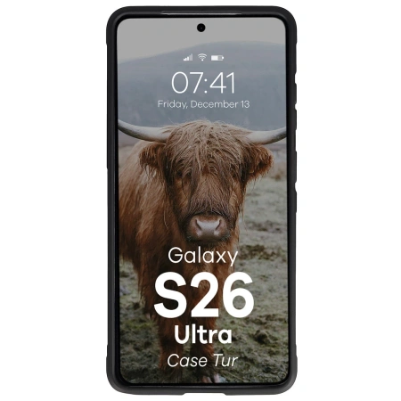 Pancerne etui Bizon Case Tur do Galaxy S26 Ultra, czarne