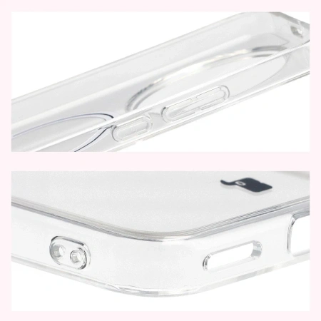 Etui z pierścieniem magnetycznym Bizon Case CrystalO do Honor Magic8 Lite, przezroczyste