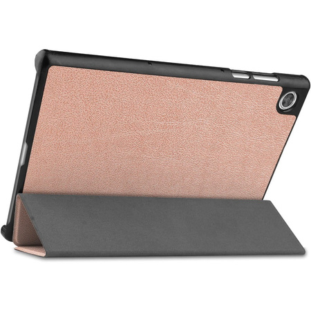 Etui Bizon Case Tab Croc do Lenovo Tab M10 Gen 2, różowozłote