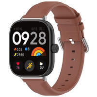 Pasek Bizon Strap Watch Casual do Xiaomi Redmi Watch 5/4 / Smart Band 9/8 Pro, brązowy