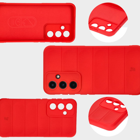 Pancerne etui Bizon Case Tur do Galaxy S24 FE, czerwone