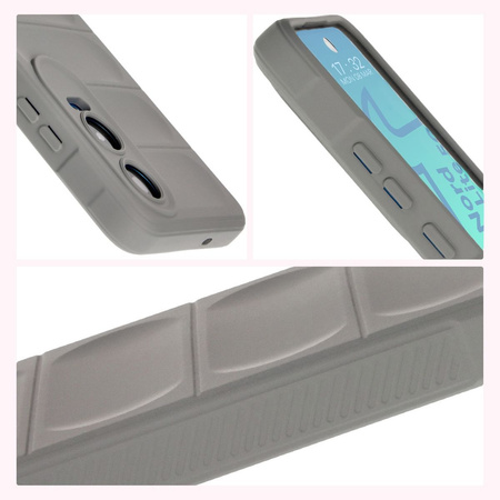 Pancerne etui Bizon Case Tur do OnePlus Nord CE4 Lite 5G, jasnoszare