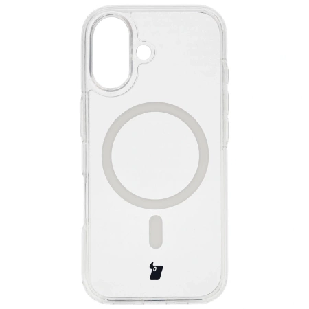 Etui z pierścieniem magnetycznym Bizon Case CrystalO do iPhone 17, przezroczyste
