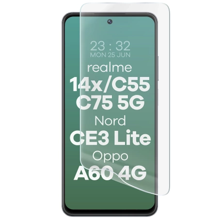 Folia hydrożelowa na ekran Bizon Glass Hydrogel do Realme C55, 2 sztuki