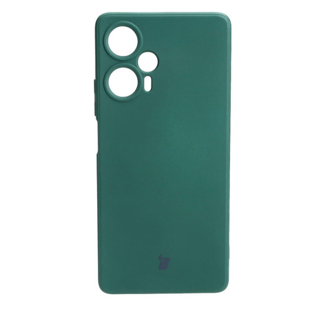 Etui Bizon Case Silicone Sq do Xiaomi Poco F5, ciemnozielone