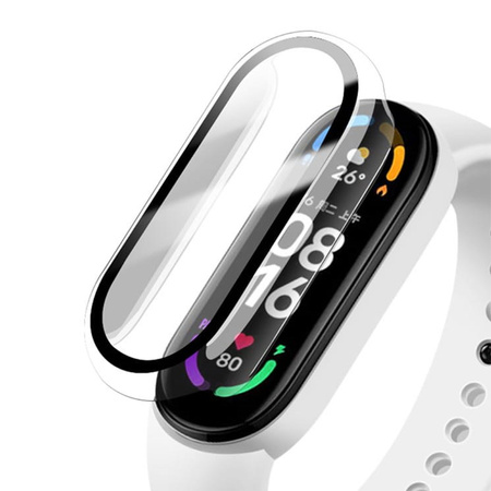 Etui ze szkłem Bizon Case, Case Watch Adamo Xiaomi Mi Band 7, przezroczyste