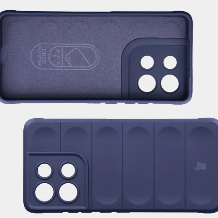 Pancerne etui Bizon Case Tur do Motorola Moto G86 5G, granatowe