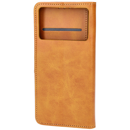 Etui z klapką Bizon Case Pocket do Xiaomi Poco F6 Pro, brązowe