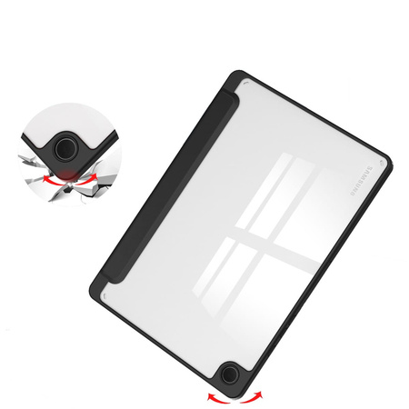 Etui Bizon Case Tab Clear Matt do Galaxy Tab A9 Plus, czarne