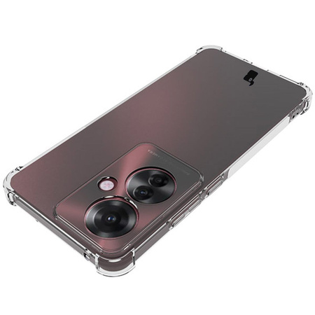 Etui + 2x folia Bizon Case Clear Pack do Oppo Reno11 F 5G, przezroczyste