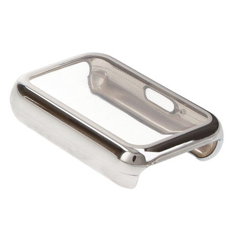 Etui Bizon Case Watch Felipe do Galaxy Fit 3, srebrne