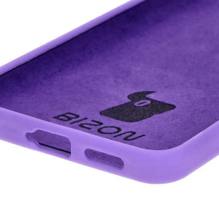 Silikonowe etui Bizon Soft Case do Xiaomi Poco F6, fioletowe