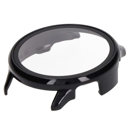 Etui ze szkłem do zegarka Bizon Case Watch Adamo do Garmin Vivoactive 6, czarne