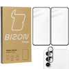 2x Szkło + szybka na aparat BIZON Edge 2 Pack do Galaxy S23 FE